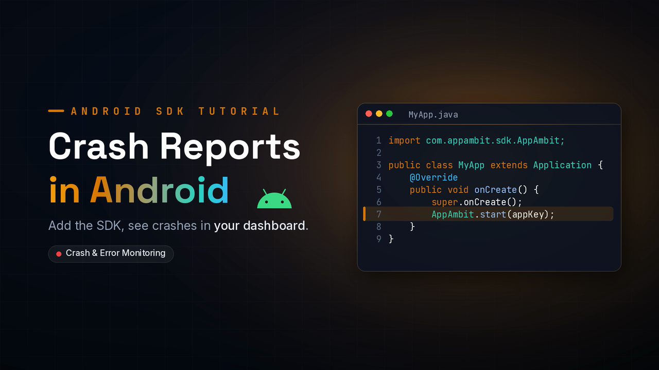 Add Crash Reporting to a Java Android App with AppAmbit